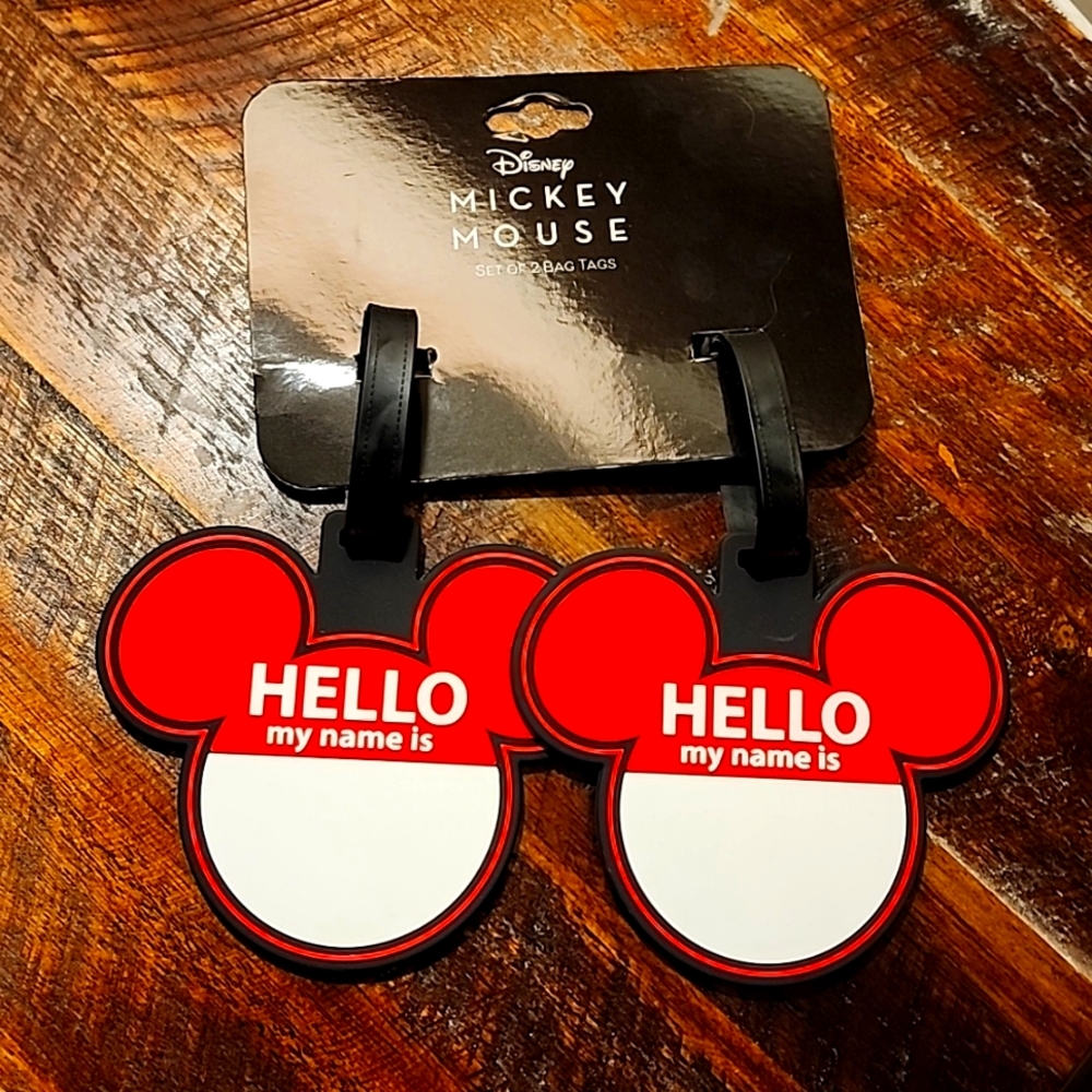 Mickey Mouse luggage tags